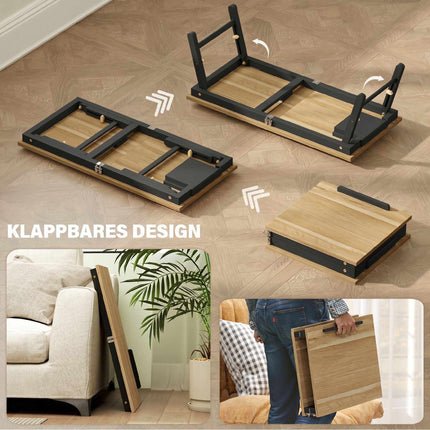 Adjustable Laptop Bed Table with Drawer, Foldable
