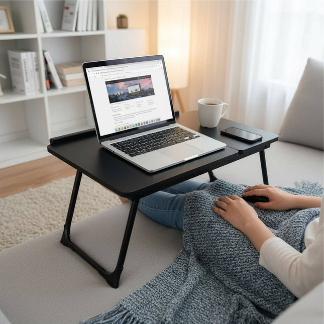 Adjustable Laptop Table – Foldable, Tilting Top