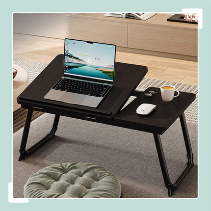 Adjustable Laptop Table – Foldable, Tilting Top