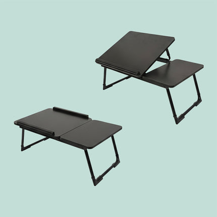 Adjustable Laptop Table – Foldable, Tilting Top