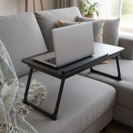 Adjustable Laptop Table – Foldable, Tilting Top