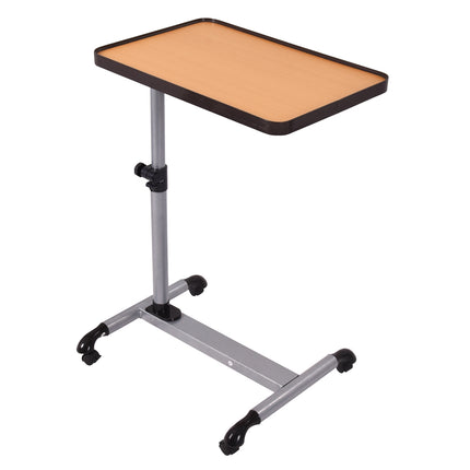 Adjustable Laptop Table With Wheels, Tilt Top 52x34 cm