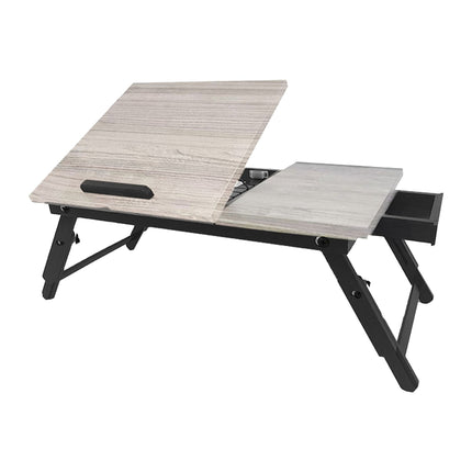 Adjustable Laptop Table with Drawer – Tilting Top