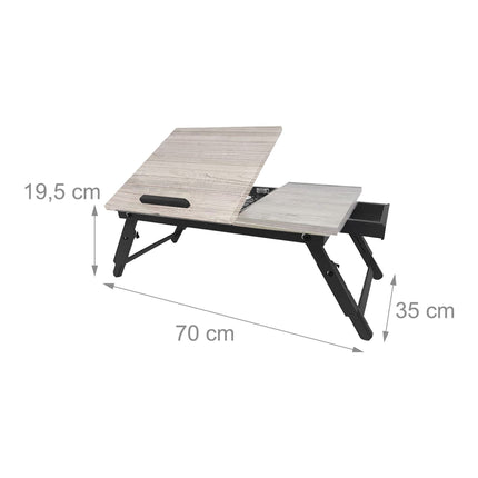 Adjustable Laptop Table with Drawer – Tilting Top