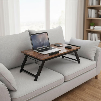 Adjustable Laptop Table with Drawer – Tilting Top, Foldable
