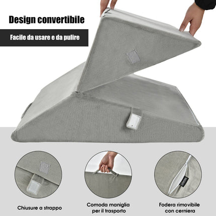 Adjustable Memory Foam Wedge Pillow, 7-Position Support