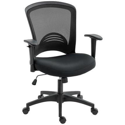 Adjustable Mesh Office Chair, Rolling, Black