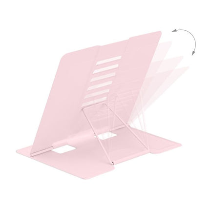 Adjustable Metal Book Stands, Blue/Pink, Set of 2