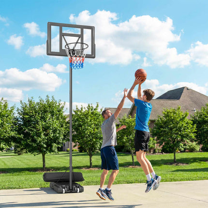 Adjustable Outdoor Basketball Hoop 135-305cm with Wheels