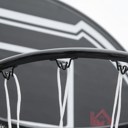 Adjustable Outdoor Basketball Hoop with Wheels, 160-210 cm