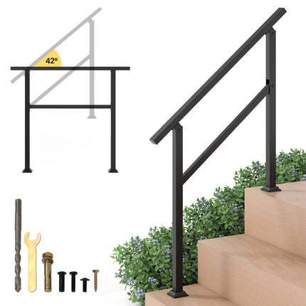 Adjustable Outdoor Stair Handrail, 104 cm, Metal