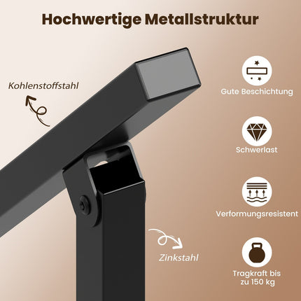 Adjustable Outdoor Stair Handrail, Metal, 150kg Capacity