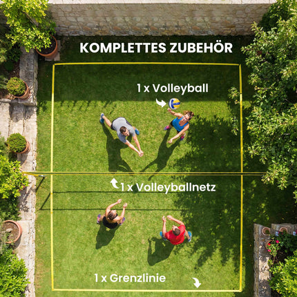 Adjustable Outdoor Volleyball Net Set with Carry Bag