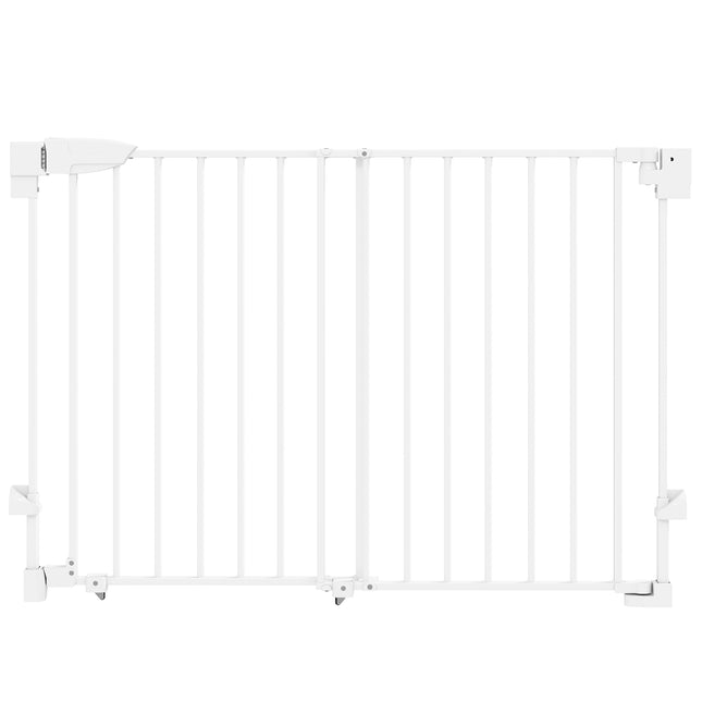 Adjustable Pet Gate, Auto-Close, 74.5-111.5 cm, White
