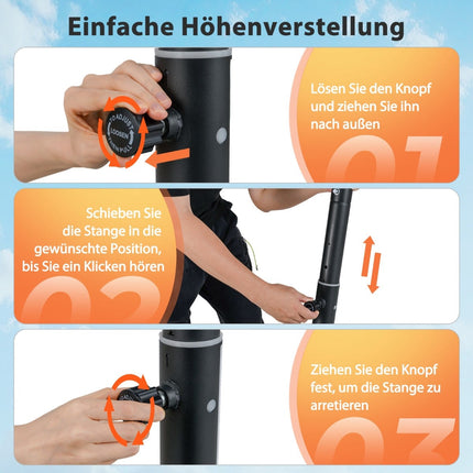 Adjustable Portable Basketball Hoop with Impact Backboard