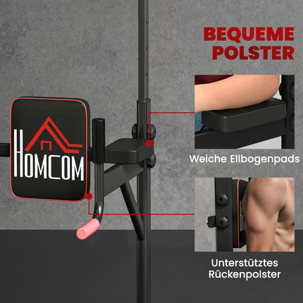 Adjustable Power Tower with Pull-Up Bar and Dip Station