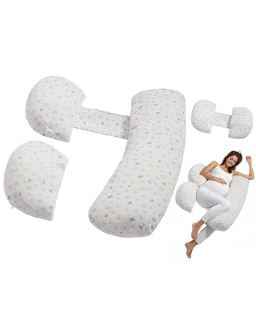 Adjustable Pregnancy Pillow, H-Shape, Washable Cover