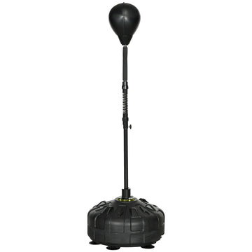 Adjustable Punching Ball Stand with Fillable Base, Black