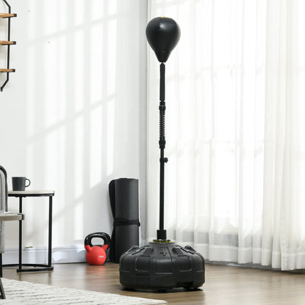 Adjustable Punching Ball Stand with Fillable Base, Black