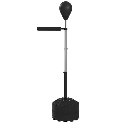 Adjustable Punching Ball with Reflex Bar, Black, 160-205 cm