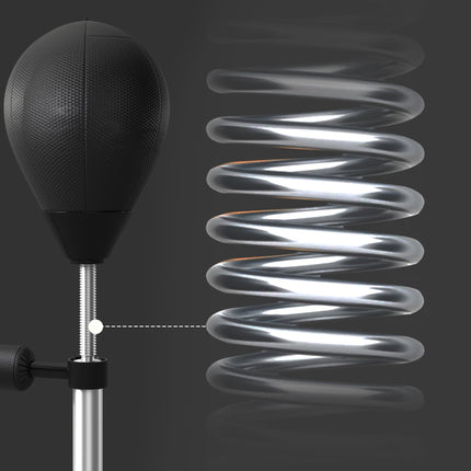 Adjustable Punching Ball with Reflex Bar, Black, 160-205 cm