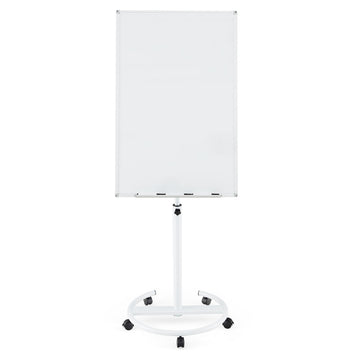 Adjustable Rolling Whiteboard with Magnets & Markers