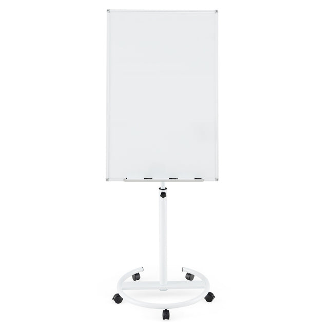 Adjustable Rolling Whiteboard with Magnets & Markers