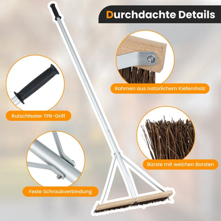 Adjustable Roof Cleaning Tool with 5 Aluminum Extension Poles