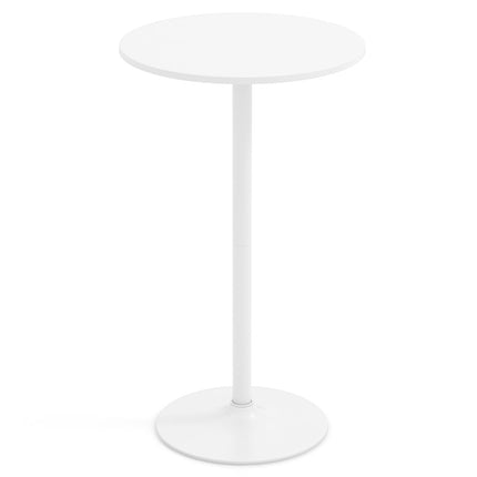 Adjustable Round Bistro Table – 2 Heights, 60 cm White