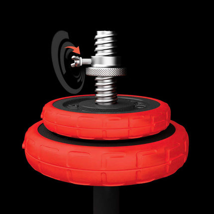 Adjustable Rubberized Dumbbells 20kg