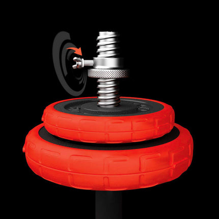 Adjustable Rubberized Dumbbells 30kg Set