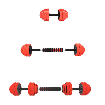 Adjustable Rubberized Dumbbells 30kg Set