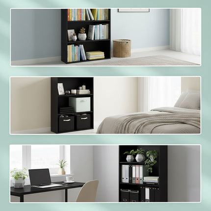 Adjustable Shelf Bookcase – Freestanding Storage Unit