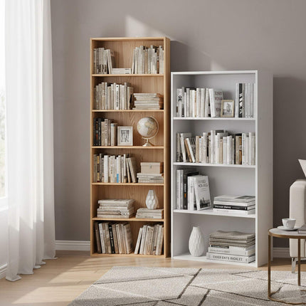 Adjustable Shelf Bookcase – Freestanding Storage Unit