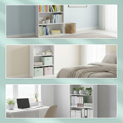 Adjustable Shelf Bookcase – Freestanding Storage Unit