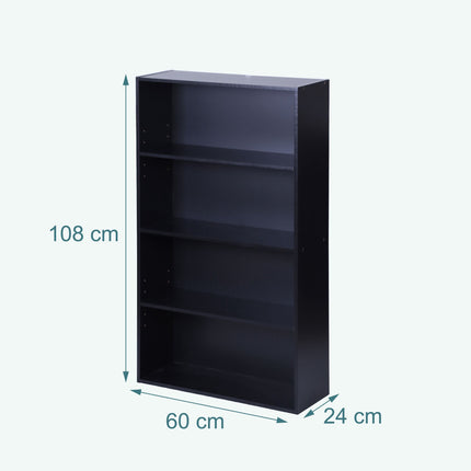 Adjustable Shelf Bookcase – Freestanding Storage Unit