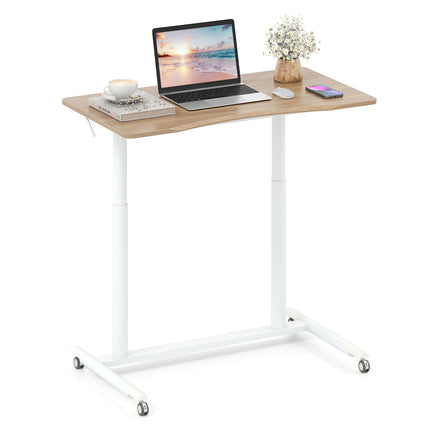 Adjustable Sit-Stand Desk, C-Shape, 70-106 cm, Mobile