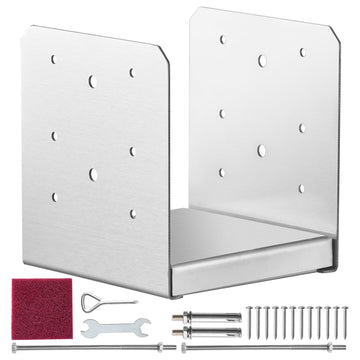 Adjustable Stainless Steel 6x6 Post Base Anchor, 1 Pc