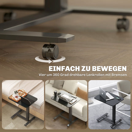 Adjustable Standing Desk, C-Shape, 65x48x70-110cm, Black