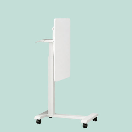 Adjustable Standing Desk with Castors – White, 60×40 cm