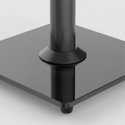 Adjustable Steel & Glass Speaker Stands, Pair