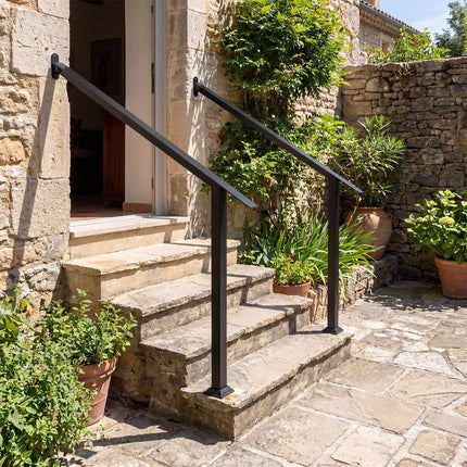 Adjustable Wall Mount Handrail for 3/4 Outdoor Steps