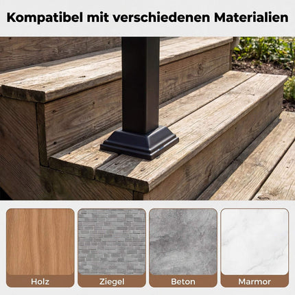 Adjustable Wall Mount Handrail for 3/4 Outdoor Steps