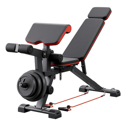 Adjustable Weight Bench 800 lb, Leg Extension, Preacher Pad