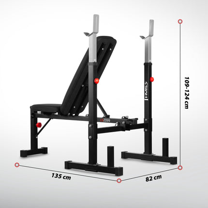 Adjustable Weight Bench, Preacher Curl, Leg Developer