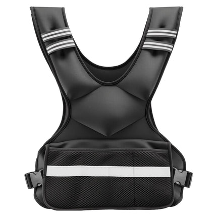 Adjustable Weighted Vest, 40 lb, 8 Removable Packs, Reflective