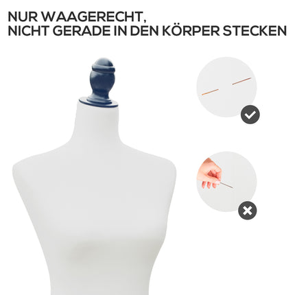 Adjustable White Mannequin Torso with Pinewood Base