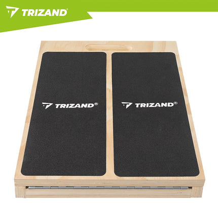 Adjustable Wooden Calf Stretching Slant Board, Non-Slip