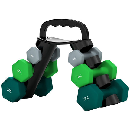 Adjustable dumbbell set with stand - Home Gym Fitness