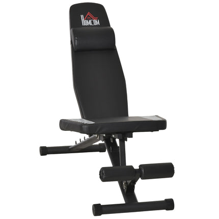 Adjustable folding weight bench with 6-level leg holder